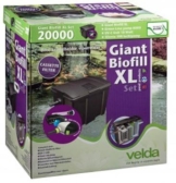 Velda 126406 Durchflussfilter für Teich bis 20.000 Liter inkl. Pumpe, 18 Watt UV-C, Giant Biofill XL Set 6000 -