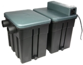 OSAGA Kompakt-Teichfilter 4 Kammer System mit UVC 18 Watt Klärgerät, OTF 16001 incl. Filtermaterial -